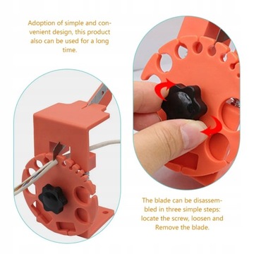 Практичный пластиковый инструмент для снятия изоляции.