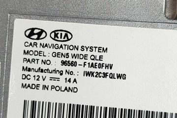 Kia Sportage QL Music Multimedia Multimedia Head 96560-F1AE0FHV 2021 2539746