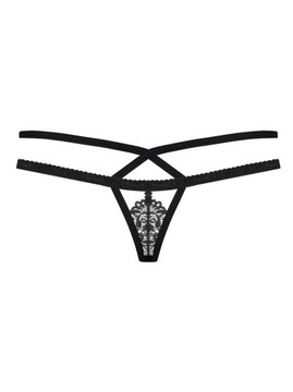 Czarne Sexy Stringi Obsessive 838-THO-1 L/XL