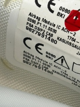 AIRBAG ZÁVĚS LEVÝ OPEL CORSA F 9827991480 ORIG.