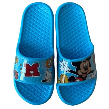 KLAPKI BASENOWE PIANKOWE DZIECIĘCE LEKKIE PLAŻOWE MYSZKA MIKI DISNEY 28/29
