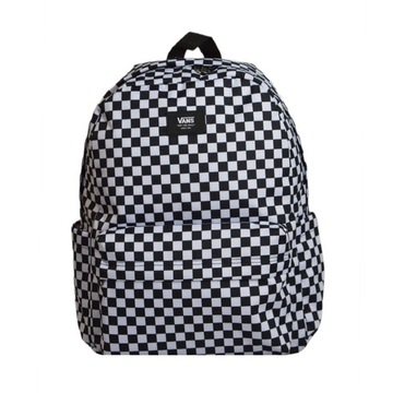 Plecak młodzieżowy sportowy Vans Old Skool Check szachownica biało-czarny