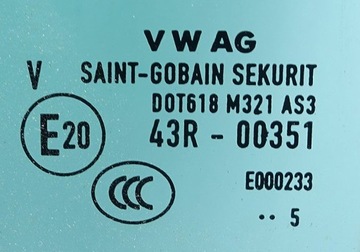 SKLO (OKNO) DVEŘE LEVÝ ZADNÍ SEAT TOLEDO IV RAPID TÓNOVANÁ AS3 2015R