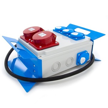 СТРОИТЕЛЬНЫЙ ПОРТАТИВНЫЙ РАСПРЕДЕЛИТЕЛЬНЫЙ ЩИТ 230В 16/5P ВИЛКА