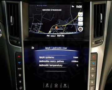 INFINITI Q60 ПОЛЬСКИЙ МЕНЮ КАРТА РАДИО