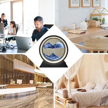 3D настольная лампа с динамическим песком и движущимся изображением со светодиодным ночником