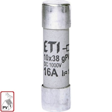 Wkładka cylindryczna CH10x38 16A gPV DC 1000V ETI