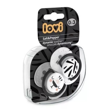 LOVI Smoczek dynamiczny 0-3m bezpieczny 2szt 0%BPA