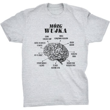 Koszulka Mózg Wujka Śmieszny Prezent