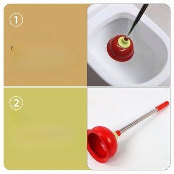 TŁOK SSĄCY DO CZYSZCZENIA MUSZUŁKI TOALETOWEJ CZERWONY UCHWYT NARZĘDZIA DO ODPROWADZANIA ŻYWICA