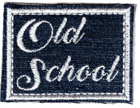 OLD SCHOOL __ ŁATA, NASZYWKA 4x5cm