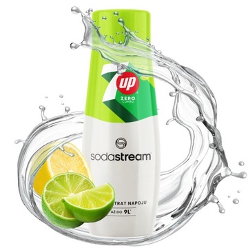 SYROP KONCENTRAT SODASTREAM 7UP ZERO DO SATURATORA WODY BEZ CUKRY 440ML