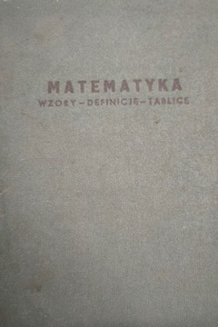 Matematyka wzory definicje tablice J. Królikowski