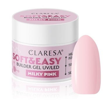 CLARESA SOFT&EASY BUDUJĄCY ŻEL MILKY PINK 45G