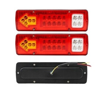Zestaw 2 sztuk lampy tylne Led do przyczep lawet 12V