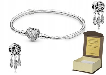 Bransoletka SREBRO do CHARMS 19cm + GRATIS B118