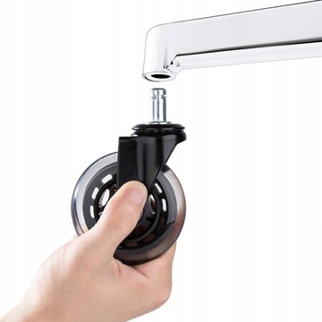 КОЛЕСА ДЛЯ Поворотного Кресла IKEA Резиновые Силиконовые 5 ШТ 10мм