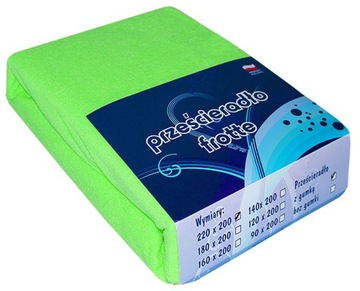 PRZEŚCIERADŁO FROTTE 200X220 Z GUMKĄ GRUBE POLSKIE