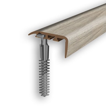 LISTWA KĄTOWNIK SCHODOWY 30x14mm PVC DĄB 2P 1m