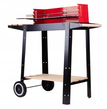 САДОВЫЙ УГОЛЬНЫЙ ГРИЛЬ, ХРОМИРОВАННЫЙ, ПОРТАТИВНЫЙ, РЕГУЛИРУЕМЫЙ, ПОРТАТИВНЫЙ ГРИЛЬ ДЛЯ ВЕРЛ, 2 ПОЛКИ