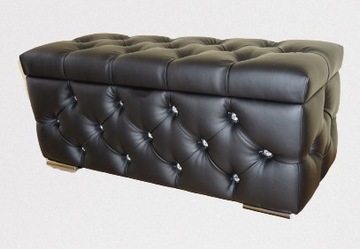 Pufa Ławeczka 100 otwierana pikowana CHESTERFIELD