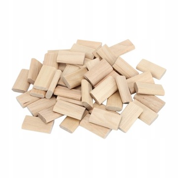 50 SZT. CZOP DOMINO DREWNO BUKOWE 8X40MM