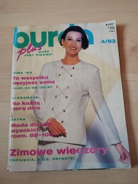 Burda duże jest piękne plus vintage 4/1993 szycie