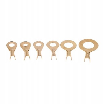 Nieizolowane końcówki przewodów Złoty