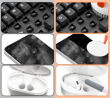 ZESTAW DO CZYSZCZENIA KLAWIATUR EKRANU SŁUCHAWEK AIRPODS IPAD IPHONE 20w1