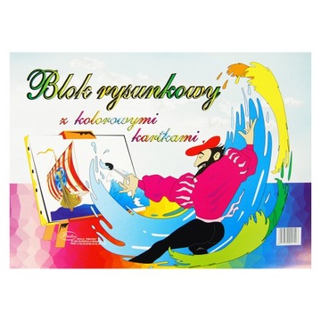 Blok rysunkowy A3 Protos kolorowe kartki