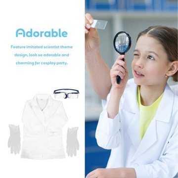 Одежда для ученого, детский лабораторный халат, костюм хирурга