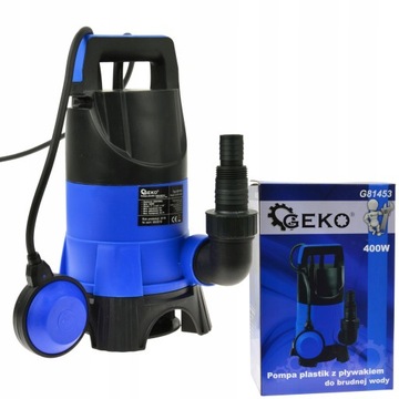 GEKO ZANURZENIOWA POMPA DO WODY BRUDNEJ Z PŁYWAKIEM 400W TYP 2 G81453