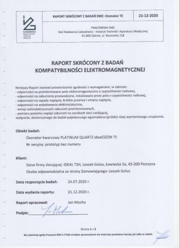 Озонатор - генератор озона регулируемый 2-20г/ч 20000мг
