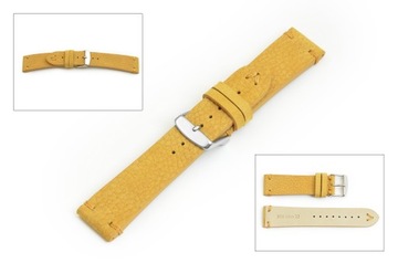 JASNY BRĄZ PASEK DO ZEGARKA VINTAGE V-VELOUR 22 mm