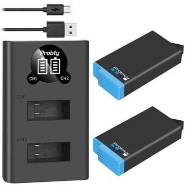 2BatteryWithCharger-Batterie au Lithium Recha