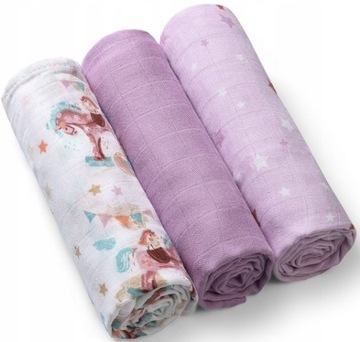 BABYONO Pielucha Naturalne pieluszki bambusowe x3 OTULACZ KOCYK
