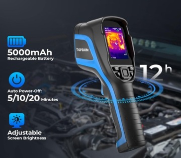 ТЕПЛОВИЗИОННАЯ КАМЕРА TOPDON TC004 ТЕПЛОВОЙ ДЕТЕКТОР 16 ГБ USB C 5000 мАч