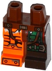 Lego 970d31pb01 nogi Ninjago Bucko / Flintlocke