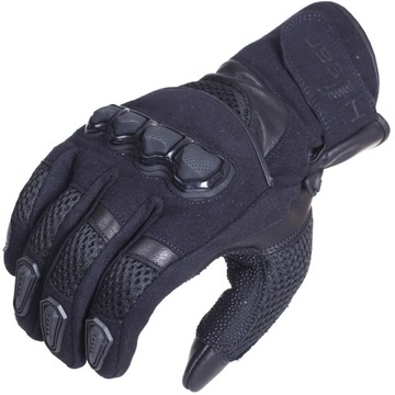 RĘKAWICE MOTOCYKLOWE męskie HUSAR GRIZZLY black