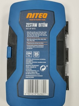 НАБОР БИТ NITEO Tools 35 шт.