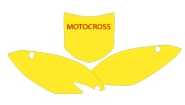 BLACKBIRD KOMPLET NAKLEJEK (OKLEIN) POD NUMERY STARTOWE KAWASAKI