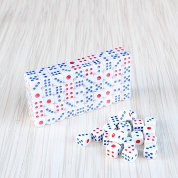 KOŚCI DO GRY KOSTKI POKER GRA PLANSZOWA 100 SZTUK