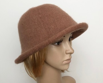 Elegancki, damski kapelusz jesienny/zimowy, wełna