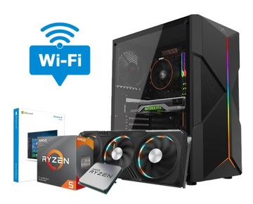 KOMPUTER GAMINGOWY DO GIER RYZEN 5 3600 16GB RTX 3060 12GB SSD 1TB W11 RGB