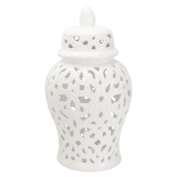 Ceramic Vase Storage Temple Jar with Lid Table