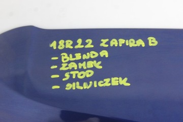 OPEL ZAFIRA B 05R- VÍKO KUFRU KRYT KUFRU