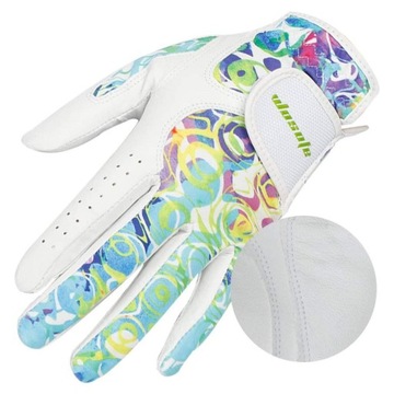 1 пара женских перчаток для гольфа, дышащие, эластичные, профессиональные, женские 21