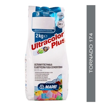 Fuga cementowa MAPEI Ultracolor Plus 2kg - kolor 174 tornado
