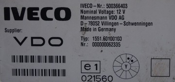 BUDÍKY PŘÍSTROJOVÁ DESKA IVECO DAILY III 1999-2006 500366403