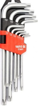 YATO KLUCZE IMBUSOWE TORX T10-T50 9SZT YT-0511
